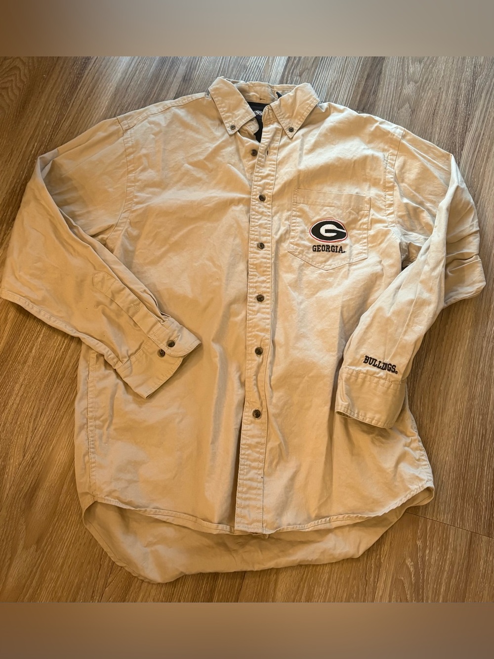 Pressbox UGA Georgia Bulldogs Button-Down Game Day Shirt